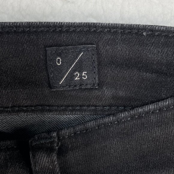 Lucky Brand Jeans Womens Sz 0/25 Black Ava Mid Rise Super Skinny Denim 26x27 - Picture 11 of 15